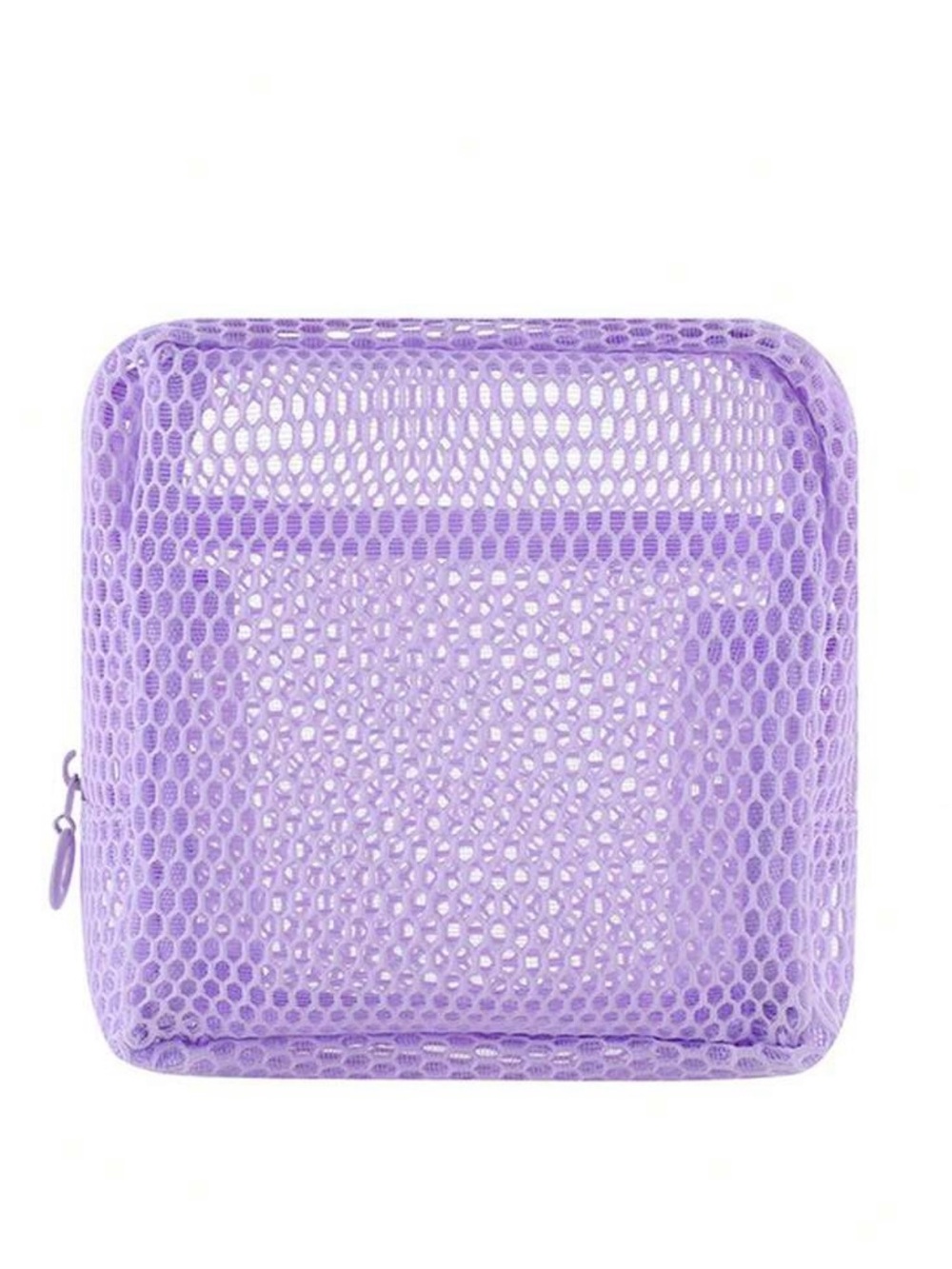 Purple Transparent Mesh Pouch